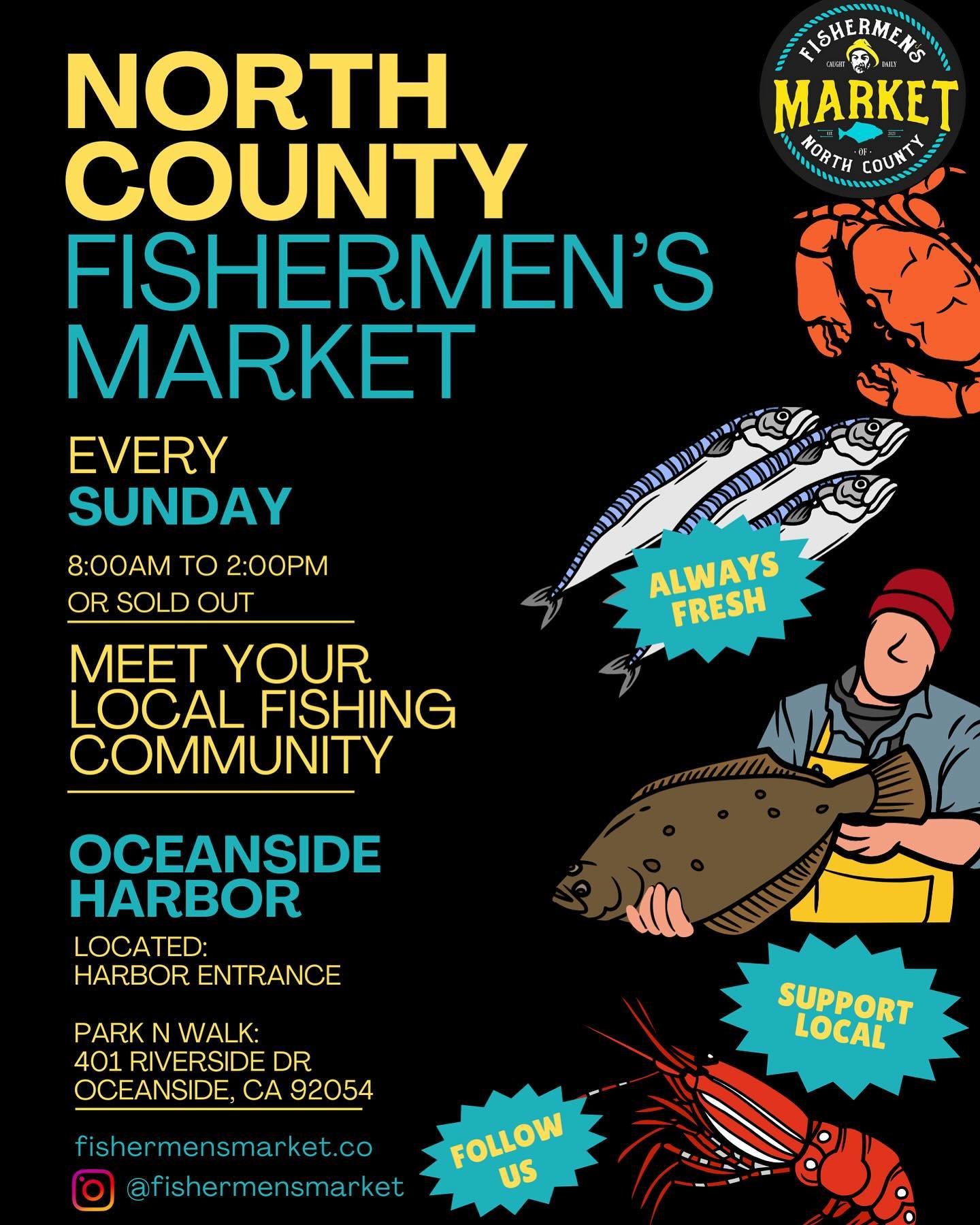 Poster for North County Fishermans Market