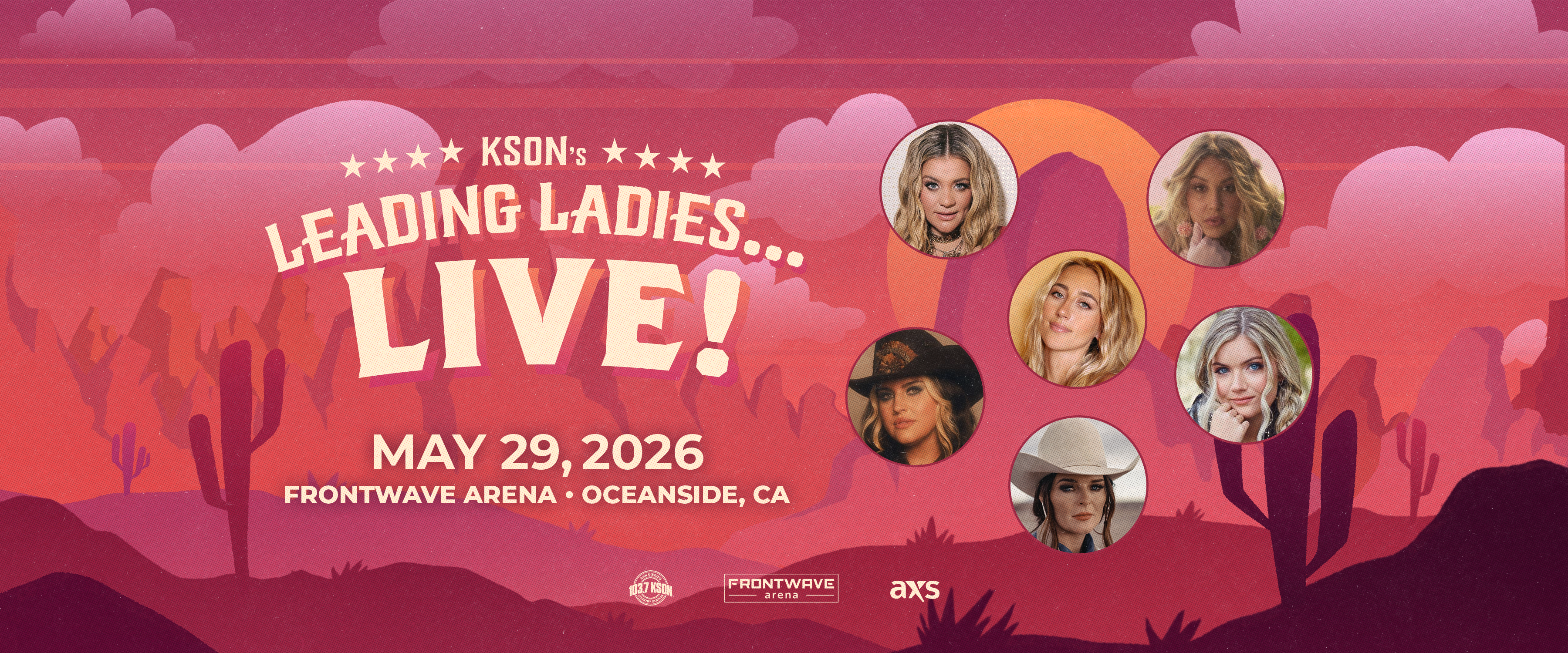 Poster for KSON presents the leading ladies of country music - FrontWave Arena