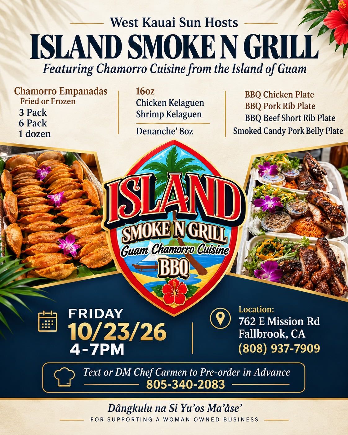 Poster for Island Smoke N Grill: Chamorro Cuisine from Guam